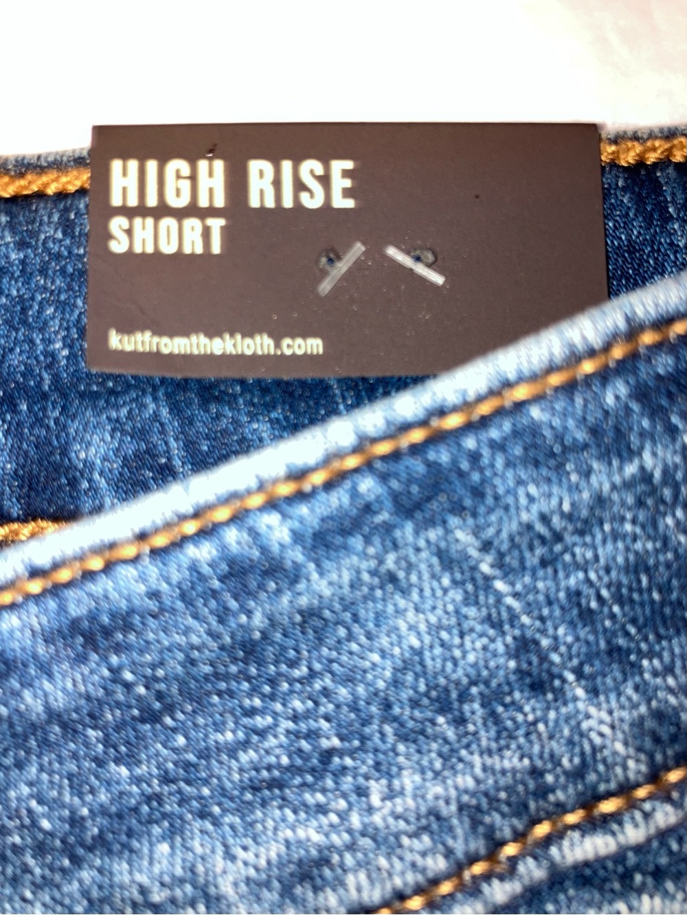 Kut from the Kloth Stitch Fix Womens High Rise Distressed Denim Shorts Blue 16W - Picture 8 of 9